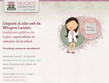 Tablet Screenshot of milagroslandini.com